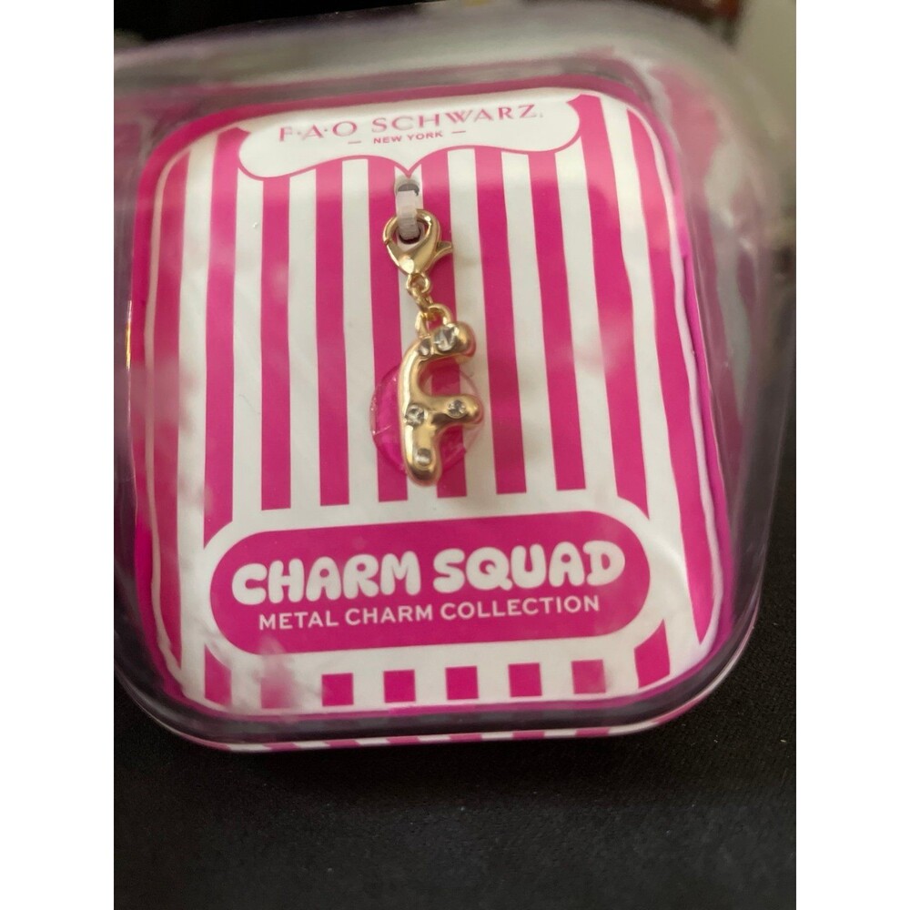 F.A.O. Schwarz Charm Squad Metal Charm Letter F
